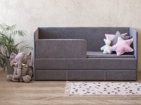 Диван-кровать Happy (темно-серый) в Верхоянске - verhoyansk.mebel-nsk.ru | фото