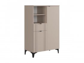 Комод 2 Рич (кашемир/фрапучино матовый/черный) в Верхоянске - verhoyansk.mebel-nsk.ru | фото