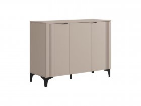 Комод 3 Рич (кашемир/фрапучино матовый/черный) в Верхоянске - verhoyansk.mebel-nsk.ru | фото