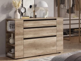 Комод КМ-06 Энигма (венге/дуб каньон) в Верхоянске - verhoyansk.mebel-nsk.ru | фото