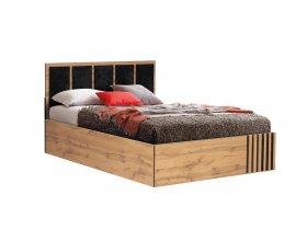 Кровать двуспальная с подъем. мех. 1,6 м Либерти 51.20 в Верхоянске - verhoyansk.mebel-nsk.ru | фото