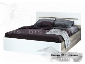 Кровать двуспальная 1,6 м  Наоми КР-11 в Верхоянске - verhoyansk.mebel-nsk.ru | фото