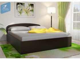 Кровать двуспальная 1,6м с подъем. мех. (венге) в Верхоянске - verhoyansk.mebel-nsk.ru | фото