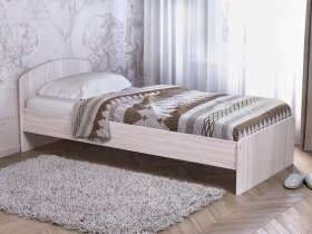 Кровать односпальная 80 с низкой спинкой (ясень шимо светлый) в Верхоянске - verhoyansk.mebel-nsk.ru | фото