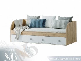 Кровать с ящиками Тренд КР-01 в Верхоянске - verhoyansk.mebel-nsk.ru | фото