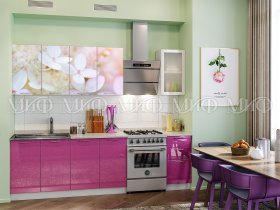 Кухонный гарнитур Вишневый цвет в Верхоянске - verhoyansk.mebel-nsk.ru | фото