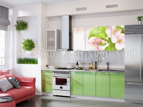 Кухонный гарнитур Яблоневый цвет в Верхоянске - verhoyansk.mebel-nsk.ru | фото