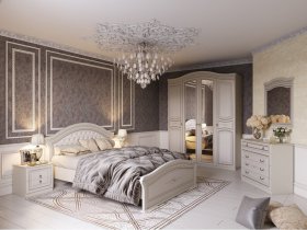 Модульная спальня Николь (Мебельград) в Верхоянске - verhoyansk.mebel-nsk.ru | фото