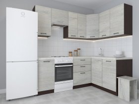 Модульная угловая кухня 1,4м*2,1м Лада (пикард) в Верхоянске - verhoyansk.mebel-nsk.ru | фото