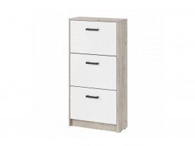 Обувница ОБ-2 Вега (дуб крафт серый/белый) в Верхоянске - verhoyansk.mebel-nsk.ru | фото