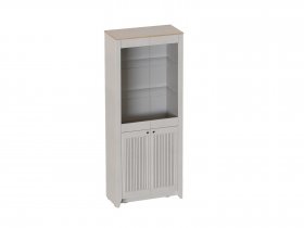 Шкаф-витрина двухдверная Валенсия (гостиная) в Верхоянске - verhoyansk.mebel-nsk.ru | фото